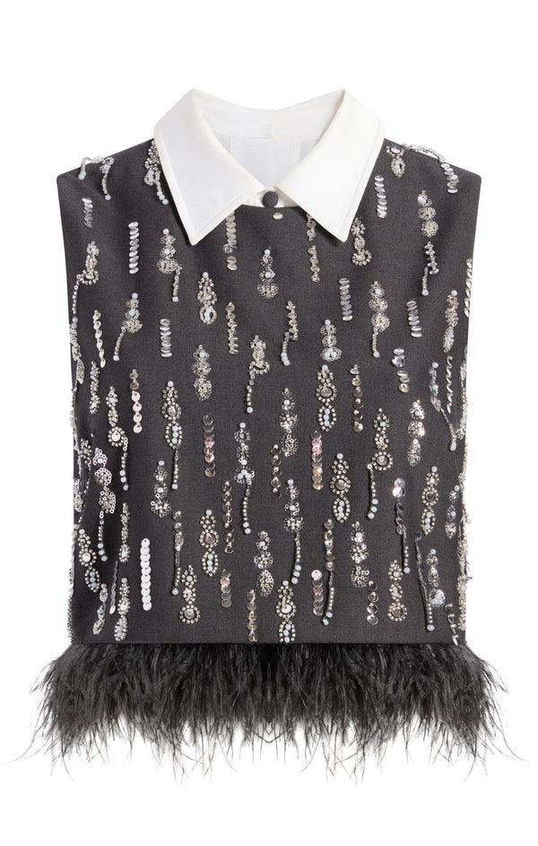 sept cinq Selene Top Woven Tops