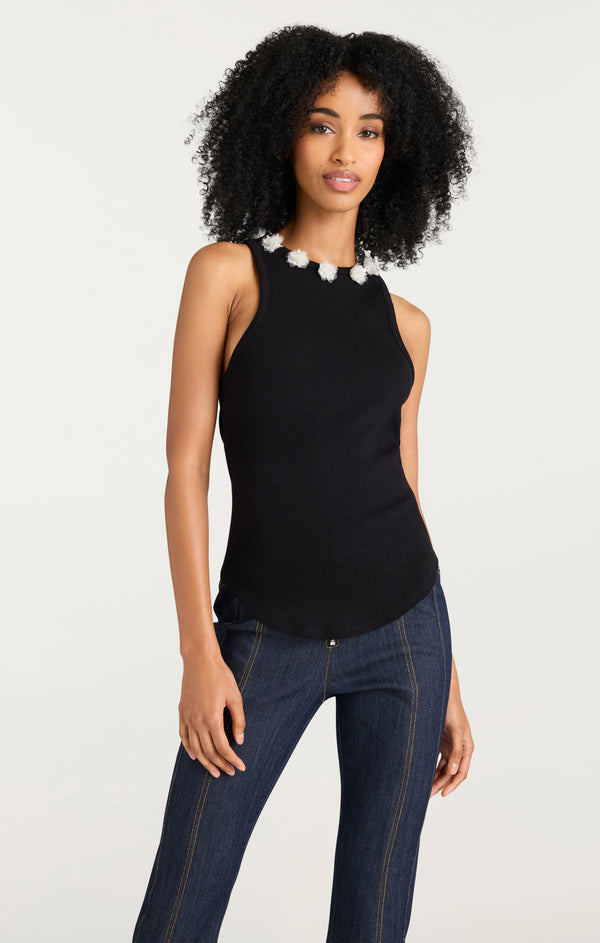 Sept Cinq Sequin Dot Lizzie Tank Tops