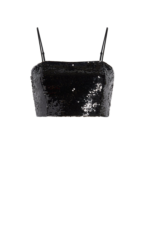 sept cinq Sequin Nikki Top Woven Tops