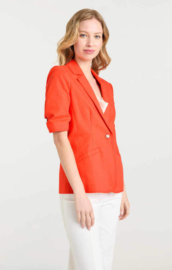 Sept Cinq Short Sleeve Khloe Jean Blazer Blazer