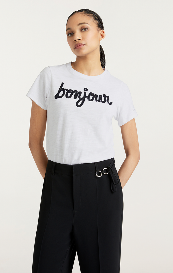 Sept Cinq Shrunken Fringe Bonjour Tee Tees