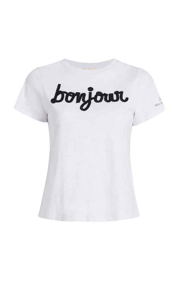 sept cinq Shrunken Fringe Bonjour Tee Tees