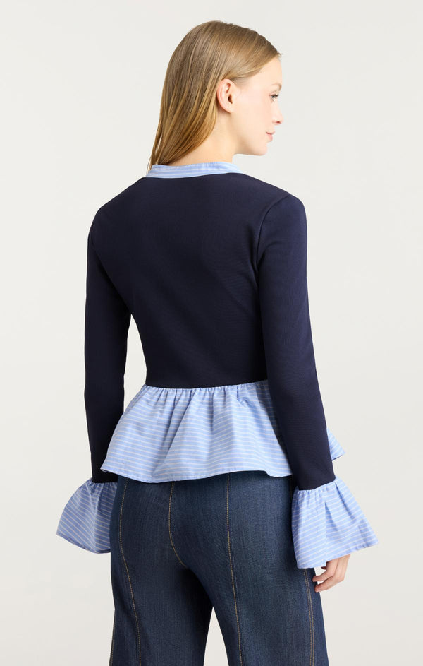 Sept Cinq Skai Top Knit Top