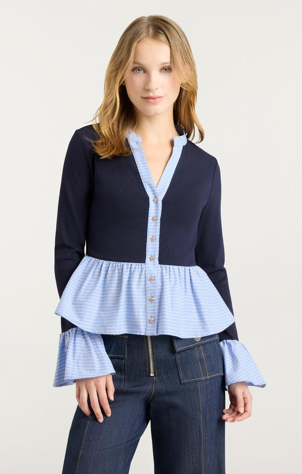 Sept Cinq Skai Top Knit Top