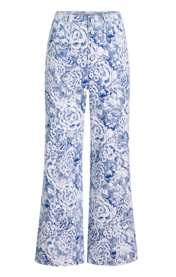 sept cinq Sketchbook Floral Benji Jeans Pants