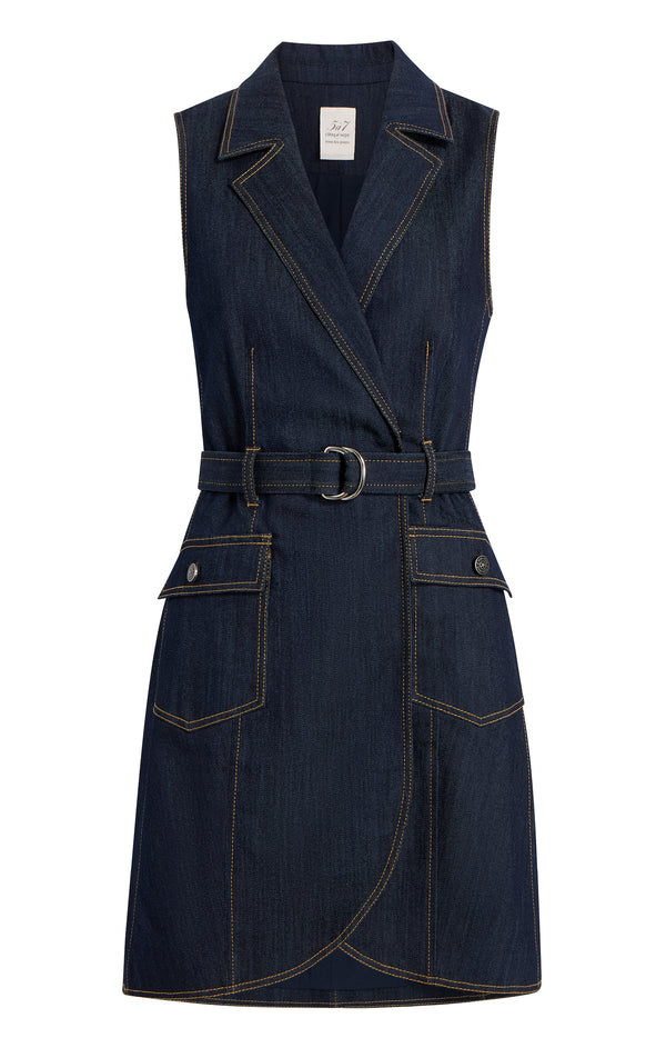 sept cinq Sleeveless Jenessa Jean Dress Dress