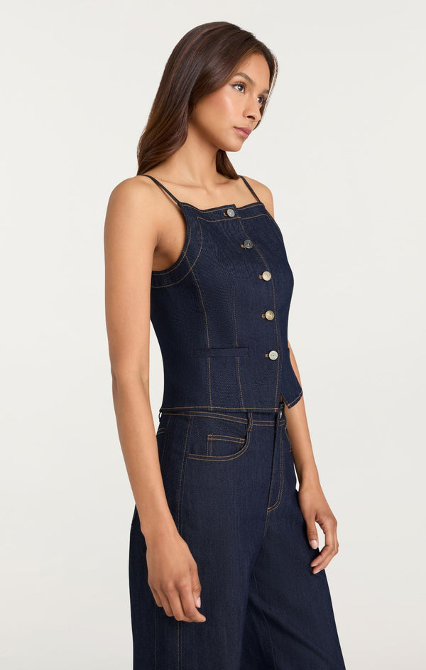 Sept Cinq Sloane Jean Top Woven Tops