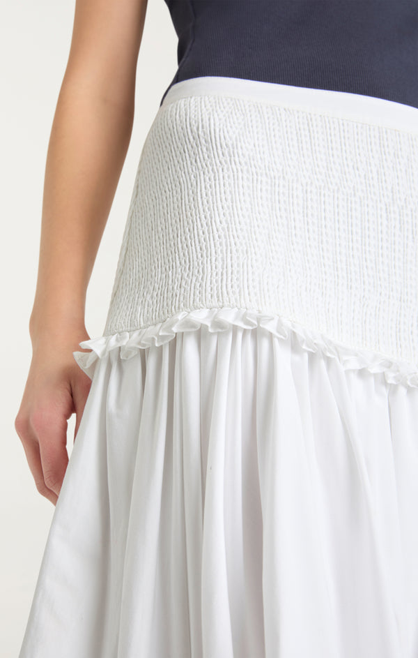 Sept Cinq Smocked Ellah Skirt Skirt