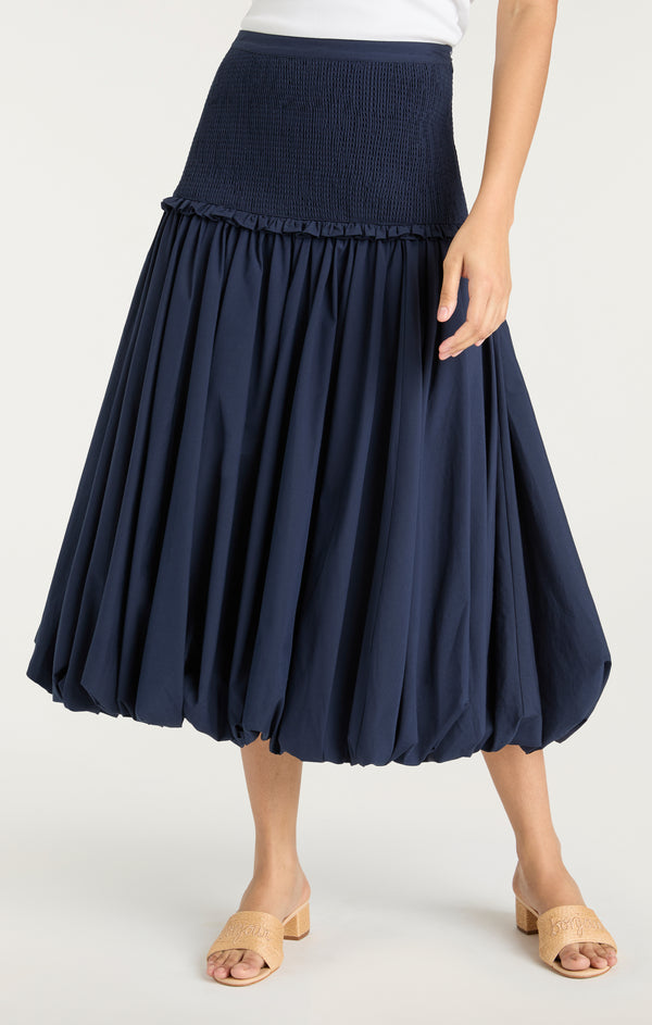 Sept Cinq Smocked Ellah Skirt Skirt