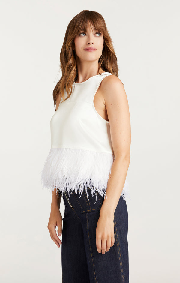 Sept Cinq Smooth Satin Charisse Top Tops