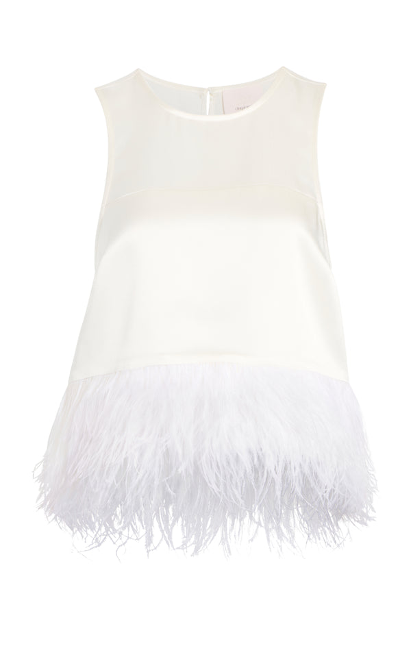 sept cinq Smooth Satin Charisse Top Tops