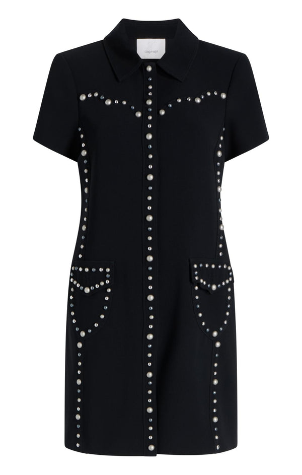 sept cinq Studded Florencia Dress Dress