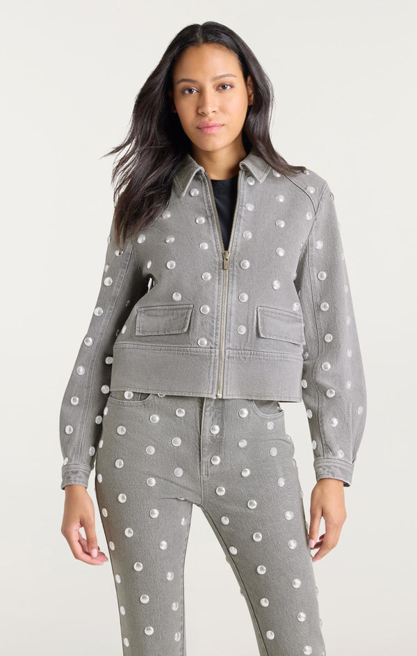 Sept Cinq Studded Harriet Jean Jacket