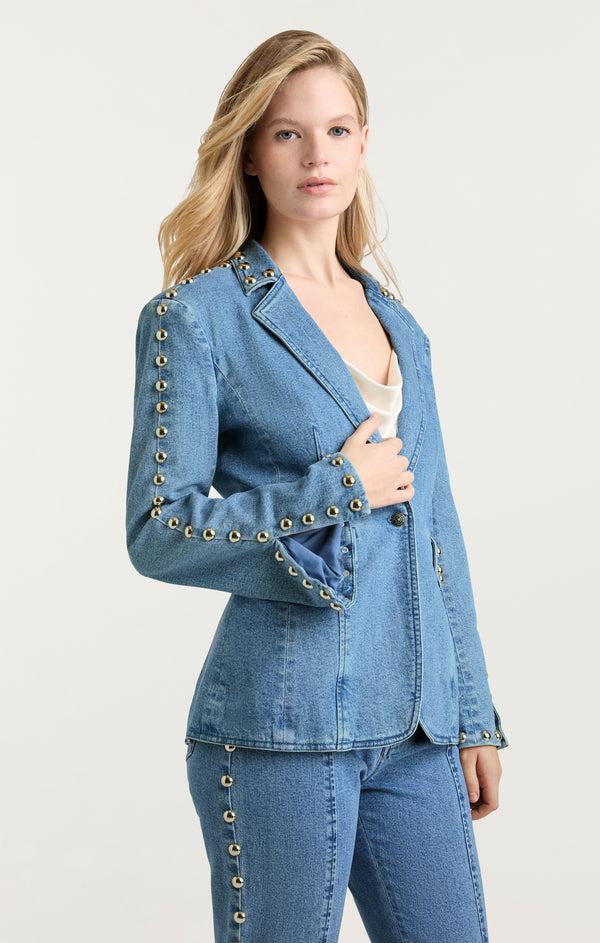 Sept Cinq Studded Milly Jean Jacket Jacket