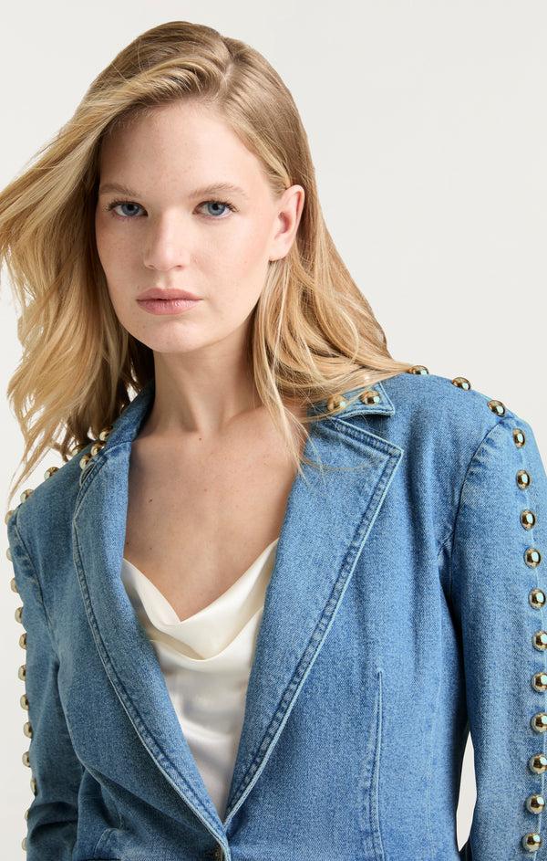 Sept Cinq Studded Milly Jean Jacket Jacket