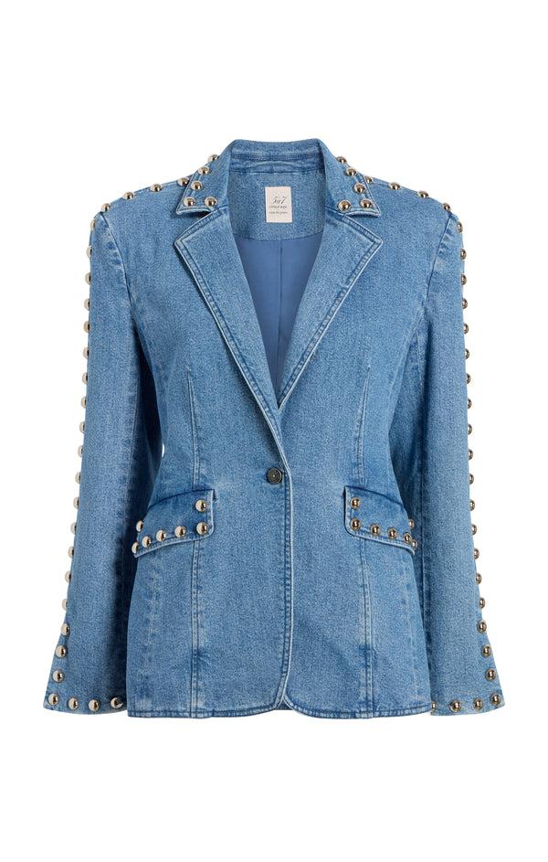 sept cinq Studded Milly Jean Jacket Jacket