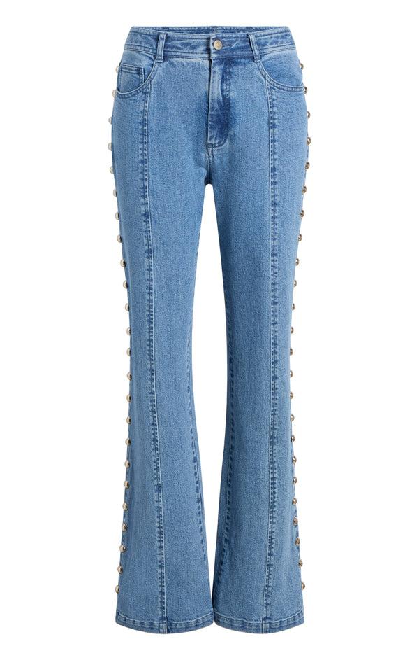 sept cinq Studded Shailene Jeans Pants