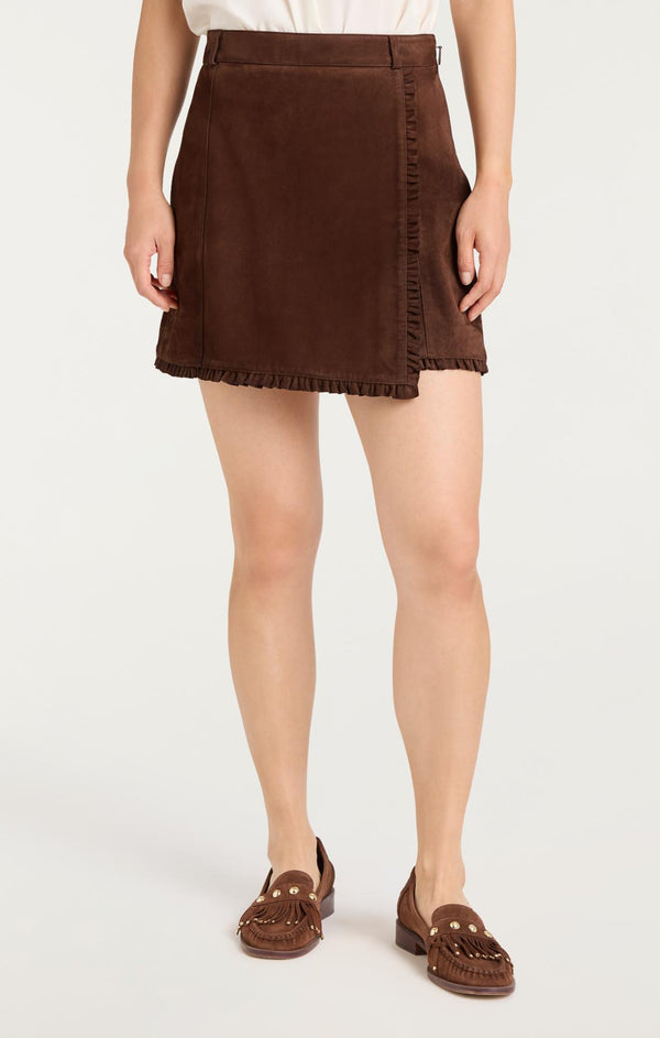 Sept Cinq Suede Scotlyn Skirt Skirt