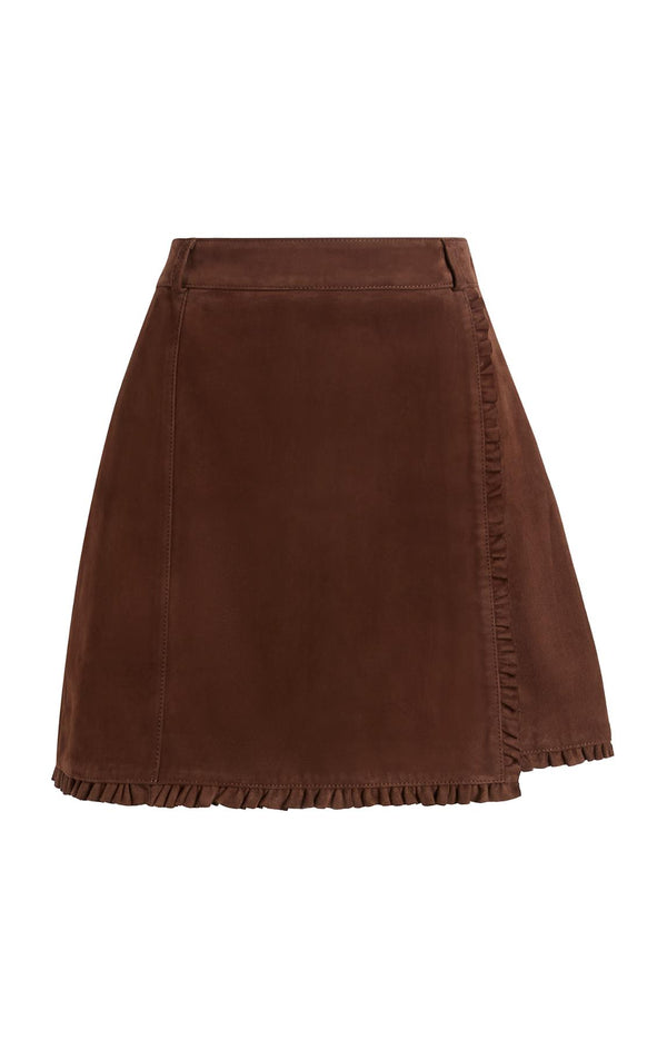 sept cinq Suede Scotlyn Skirt Skirt