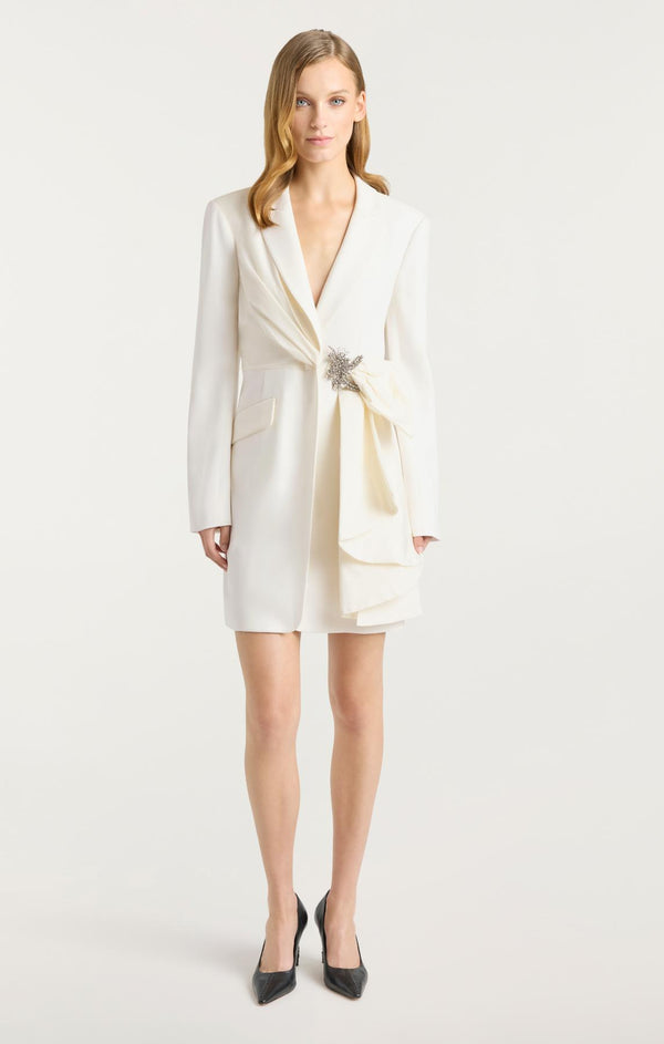 Sept Cinq Taffeta Bow Cheyenne Dress Dress