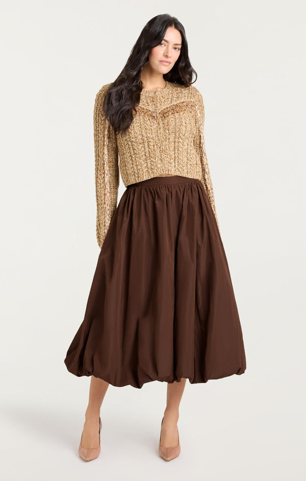 Sept Cinq Taffeta Cellah Skirt Skirt