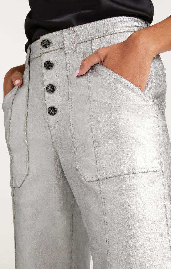 Sept Cinq Textured Foil Benji Jeans Pants