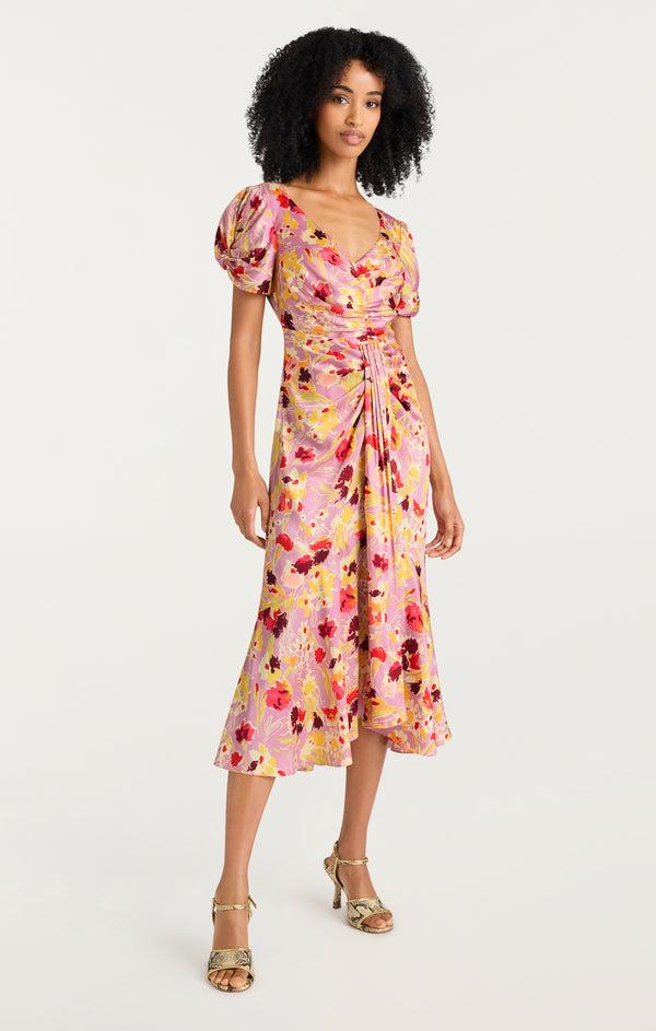 Sept Cinq Tossed Floral Walker Dress Dresses