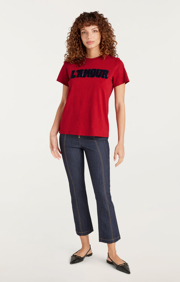 Sept Cinq Toweled L'amour Shrunken Tee Tees