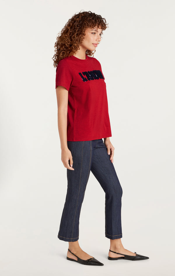 Sept Cinq Toweled L'amour Shrunken Tee Tees
