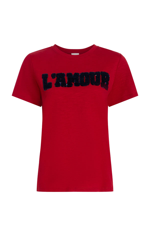 sept cinq Toweled L'amour Shrunken Tee Tees
