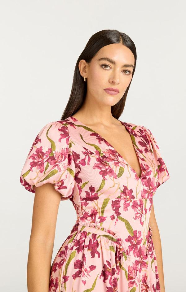 Sept Cinq Trailing Hibiscus Katlin Dress Dress