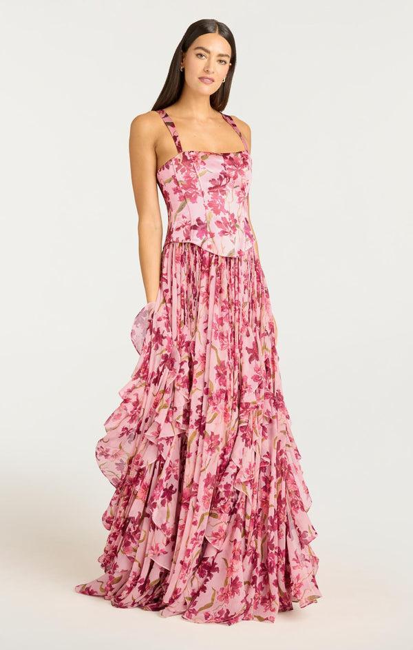 Sept Cinq Trailing Hibiscus Leema Gown Dress