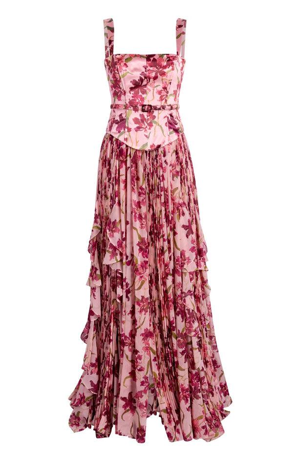 sept cinq Trailing Hibiscus Leema Gown Dress