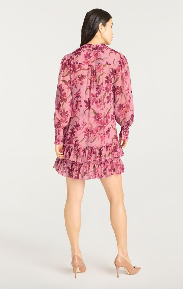 Sept Cinq Trailing Hibiscus Lupetto Dress Dress