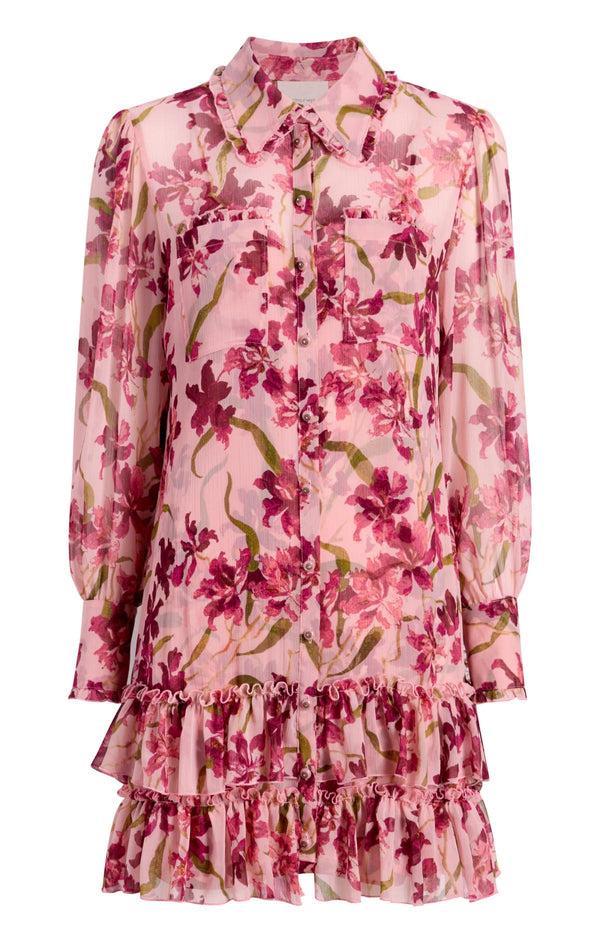 sept cinq Trailing Hibiscus Lupetto Dress Dress