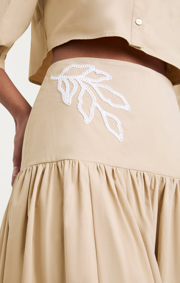 Sept Cinq Trailing Peonies Tilda Skirt Skirt