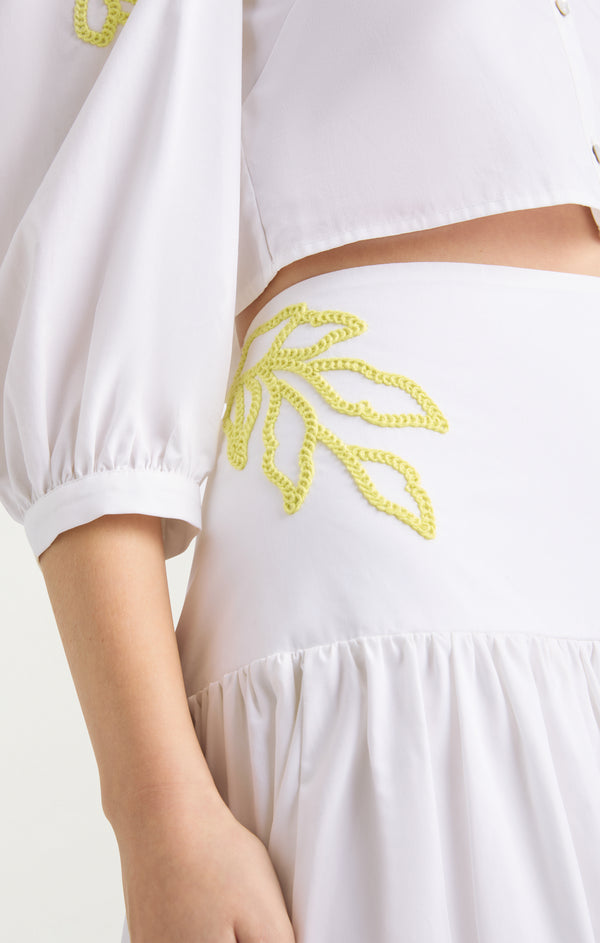 Sept Cinq Trailing Peonies Tilda Skirt Skirt