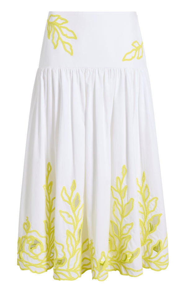 sept cinq Trailing Peonies Tilda Skirt Skirt