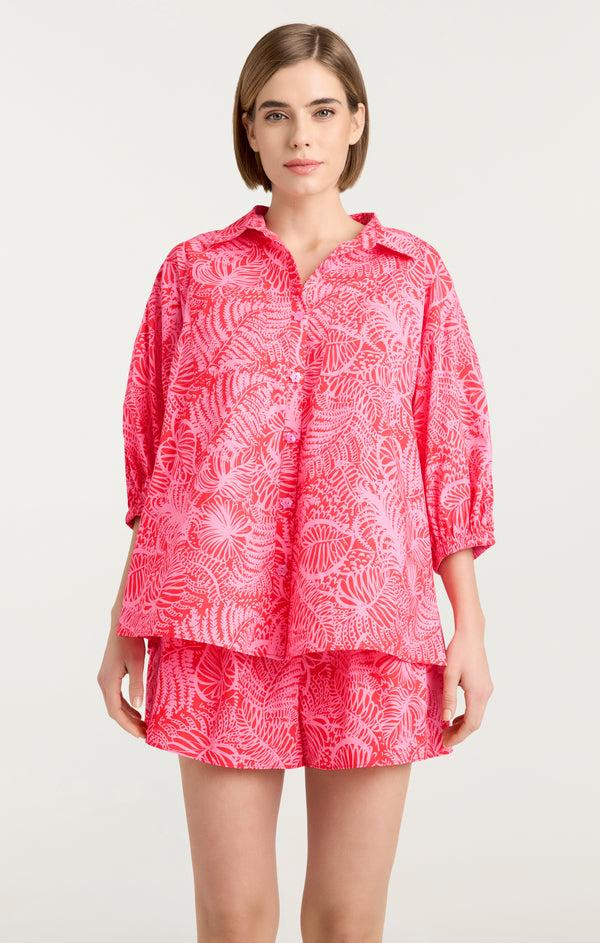 Sept Cinq Tropical Inkblot Jacques Top Tops