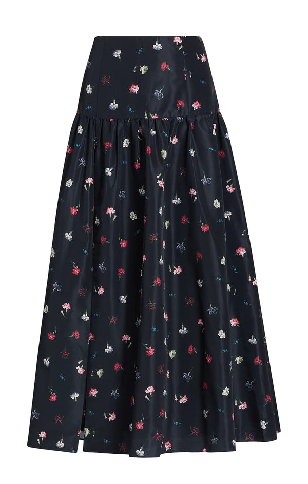 sept cinq Tumbling Carnations Theora Skirt Skirt