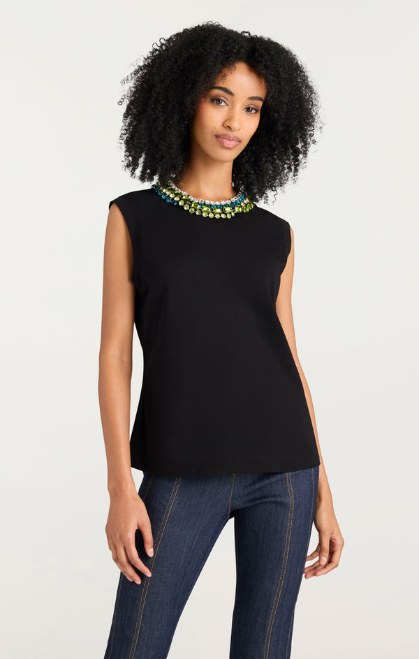 Sept Cinq Twist Necklace Blaine Tee Tops