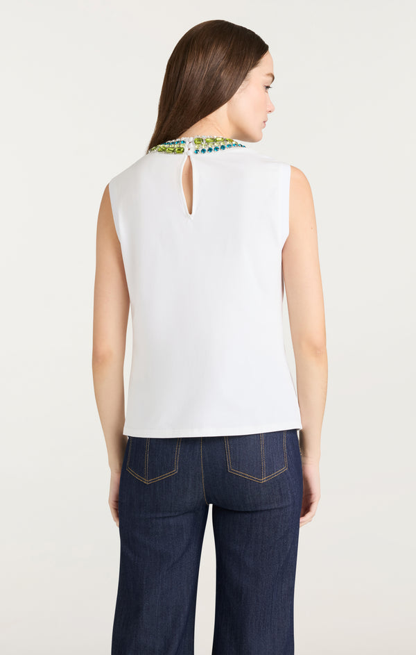Sept Cinq Twisted Necklace Blaine Tee Tops