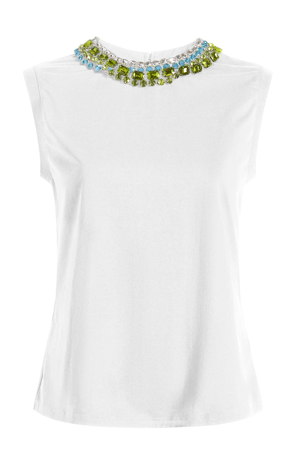 sept cinq Twisted Necklace Blaine Tee Tops