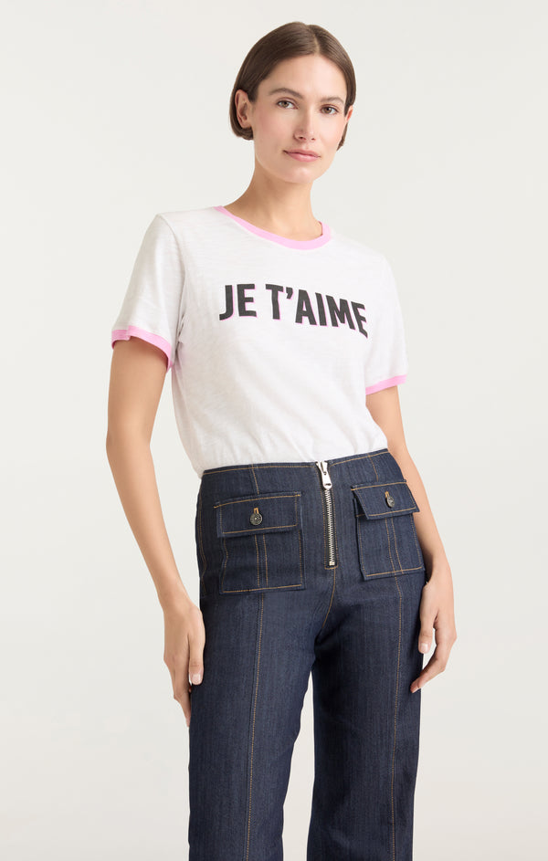 Sept Cinq Two Tone Je T'aime Tee Tees