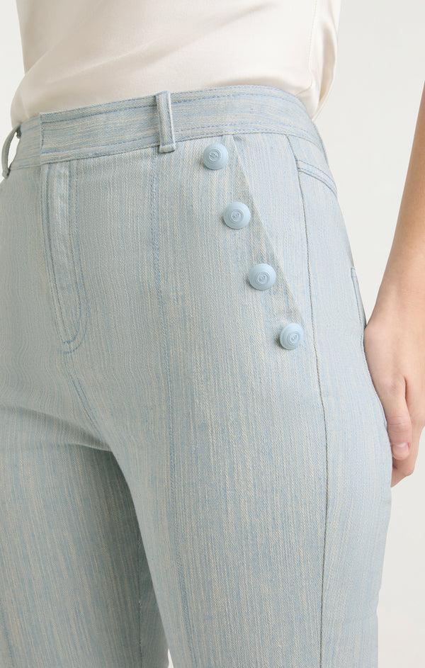 Sept Cinq Two Tone Melange Linda Jeans Pants