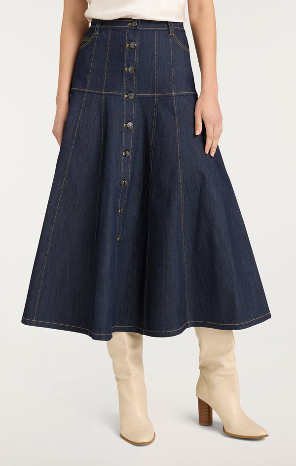 Sept Cinq Veena Jean Skirt Skirts