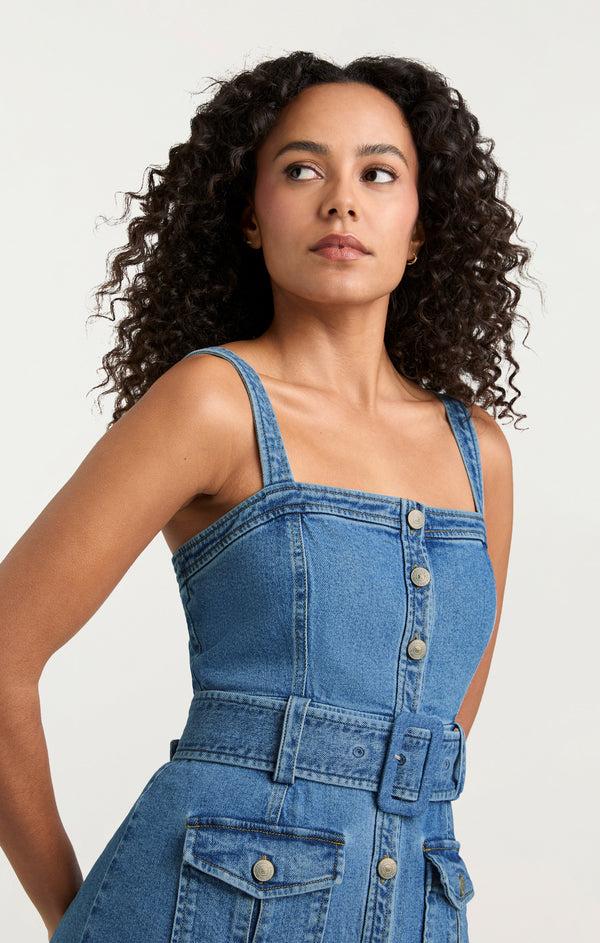 Sept Cinq Vega Jean Dress Dress