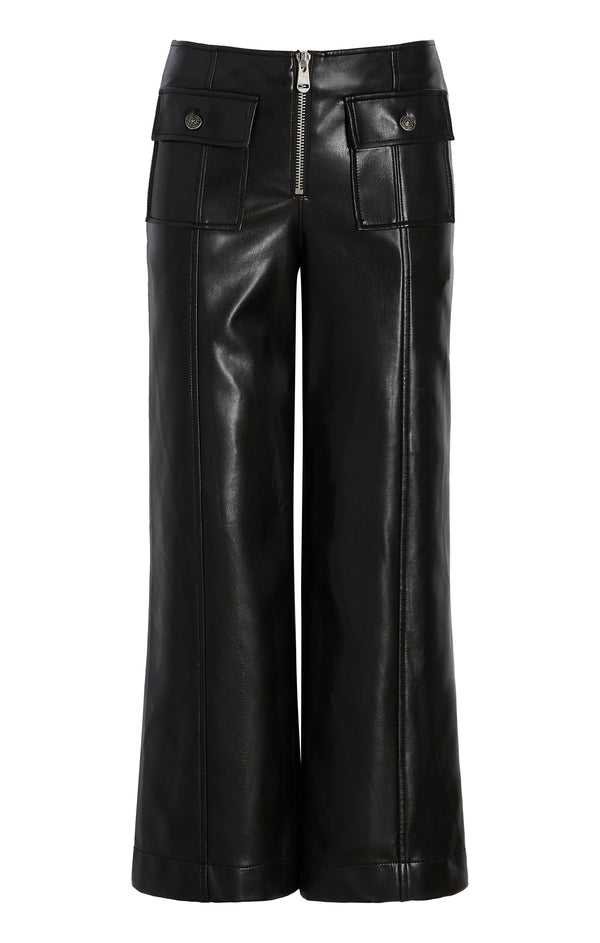 sept cinq Vegan Leather Azure Pant Pants