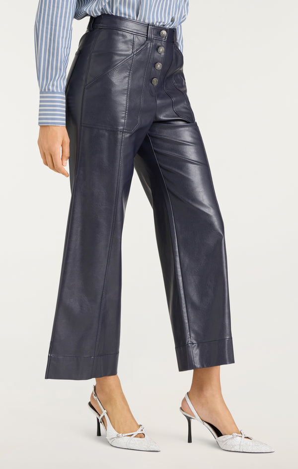 Sept Cinq Vegan Leather Benji Pant Pants