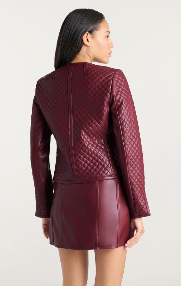 Sept Cinq Vegan Leather Brooke Jacket